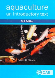 Stickney, Robert R: Aquaculture, an introductory text, Robert R. Stickney | MATE Kosáry Domokos Könyvtár és Levéltár