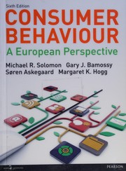 Consumer behaviour, A european perspective, Michael Solomon [et al.] | MATE Kosáry Domokos Könyvtár és Levéltár